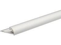 Arcansas Ochranný profil RONDALU-ECO alu strieborný elox 8 x 24 x 1000 mm