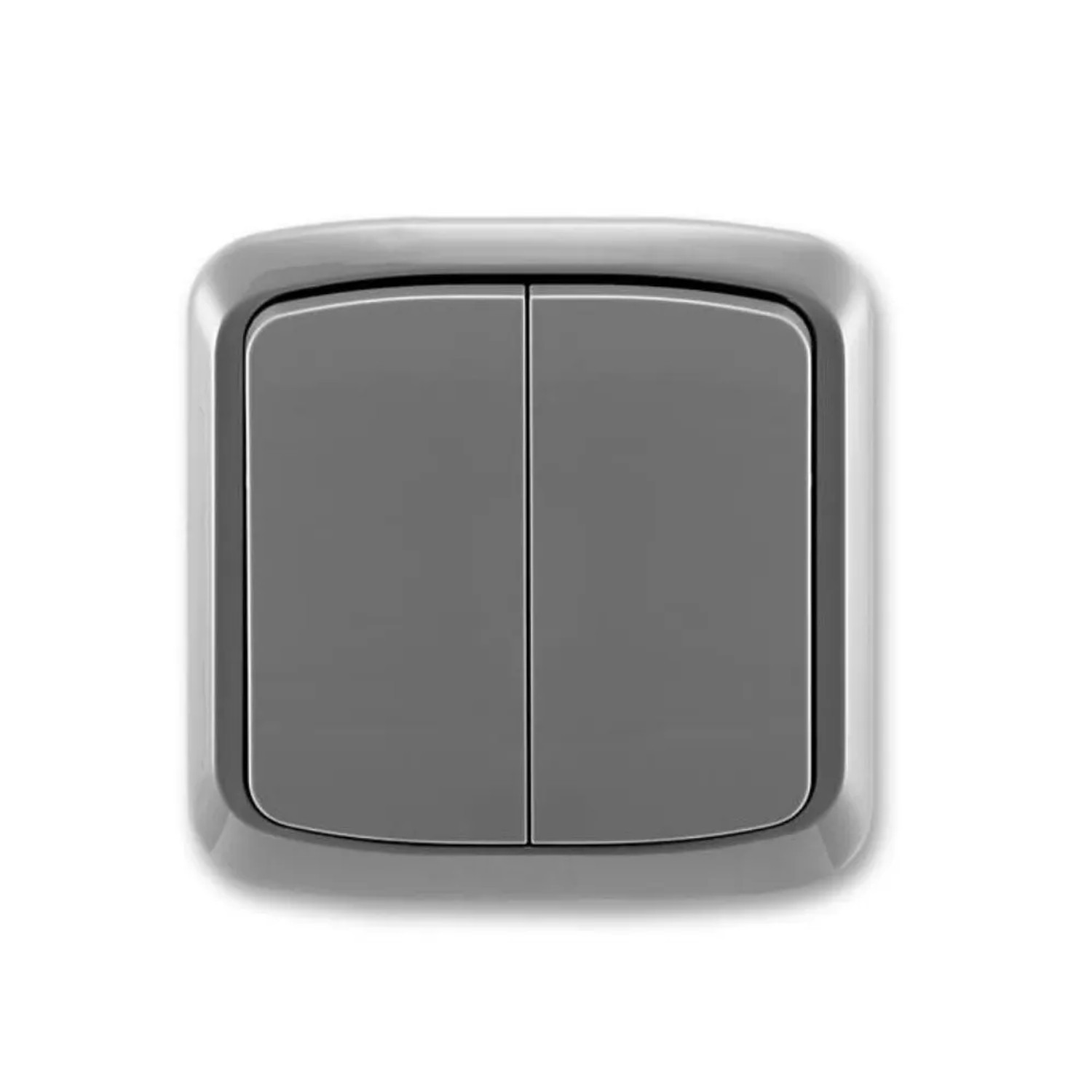 E-shop ABB Sériový/lustrový spínač TANGO 3558A-W05340 S2, dym.sivý, 48 x 150 x 110 mm