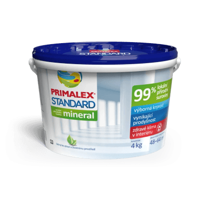PRIMALEX Vnútorný maliarsky náter Standard biely 4 kg