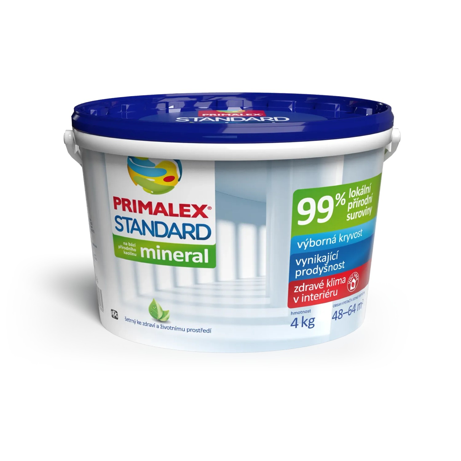 E-shop PRIMALEX Vnútorný maliarsky náter Standard biely 4 kg