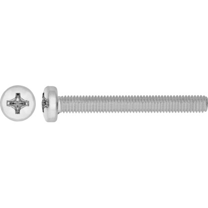 Závitová skrutka s polguľatou hlavou PH2 oceľ A2 M5 x 16 mm, 8 ks