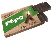 PE-PO Drevený podpaľovač 2v1, 20 podpalov PE-PO Drevený podpaľovač 2v1, 20 podpalov