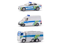 SIKU Kovový model Set policajná sada 3 áut - česká verzia