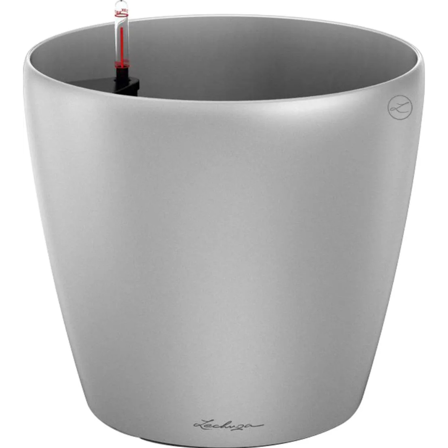 E-shop Lechuza Kvetináč Classico Premium 70, strieborná metalická, pr. 70 x 65 cm