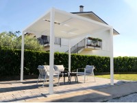 Ximax Hliníková pergola Verona, biela, 250 x 300 x 300 cm