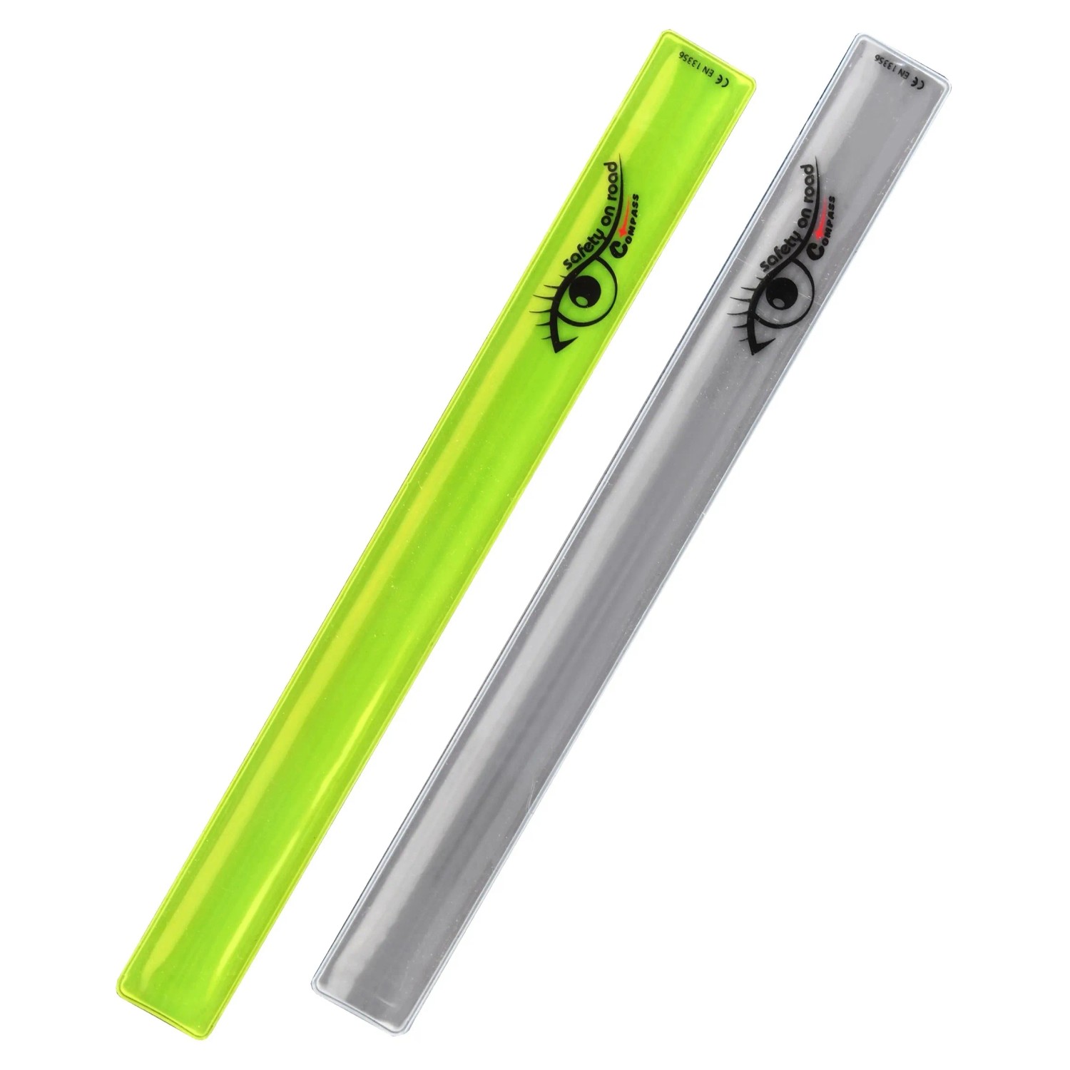 E-shop COMPASS Pásik reflexný ROLLER 2 ks, žltý a strieborný