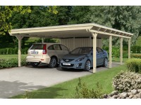 Skan Holz Prístrešok na auto Emsland EPDM s odkl. priest. prírodný, 613 x 846 cm