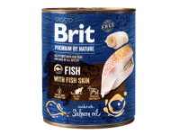 Brit Konzerva pre psov Premium by Nature Fish with Fish Skin, 800 g