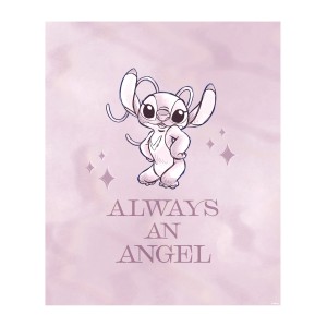 Komar nástenný obraz Stitch Always an Angel, 30x40 cm, do detskej izby.