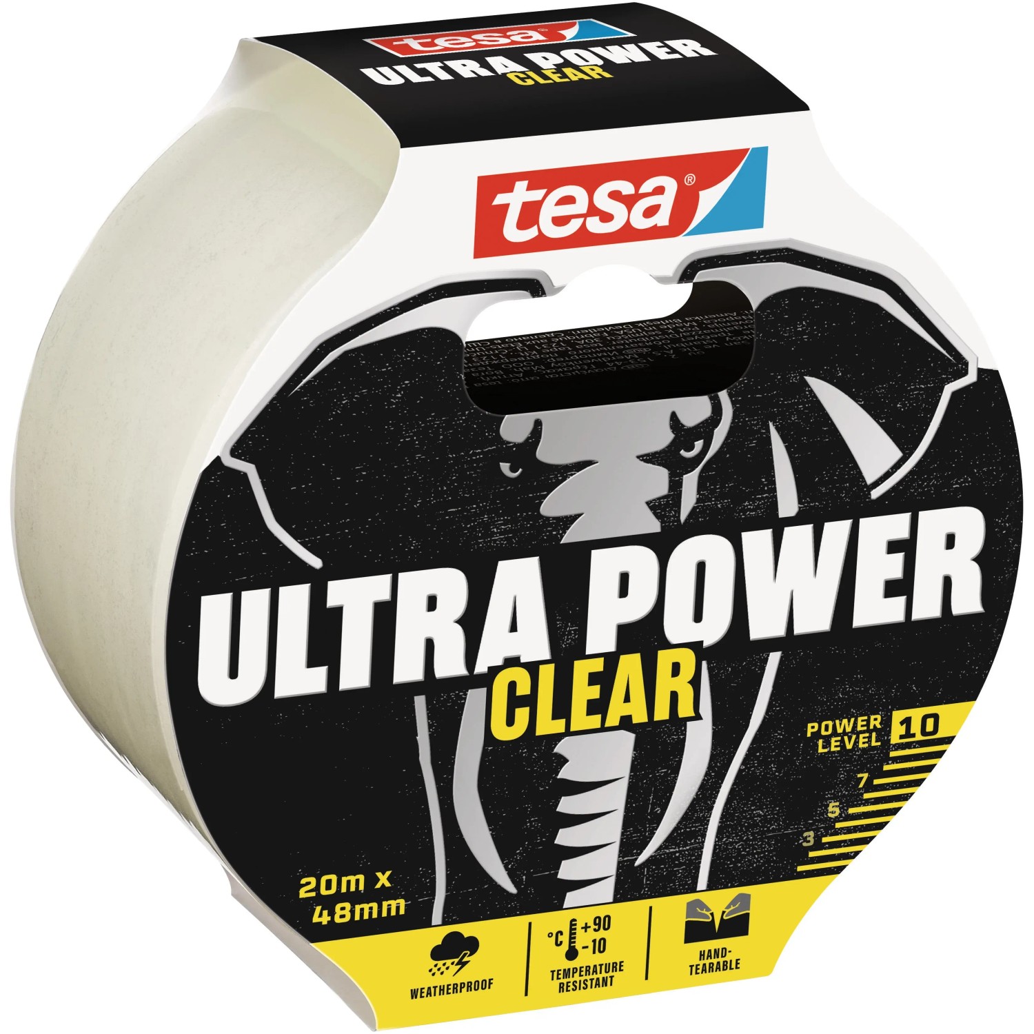 E-shop tesa Opravná páska Ultra Power CLEAR, priehľadná, 20 m x 48 mm