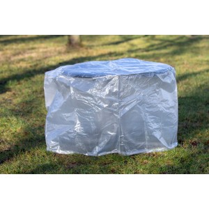 Priehľadný ochranný kryt Acamp pre okrúhly záhradný stôl do Ø 125 cm. Ochrana proti poveternostným vplyvom, prachu a UV žiareniu.