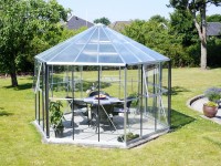 Vitavia Skleník Hera 9000 vr. základne, ESG 3mm + HKP 6mm, hliník, 380 x 320 cm