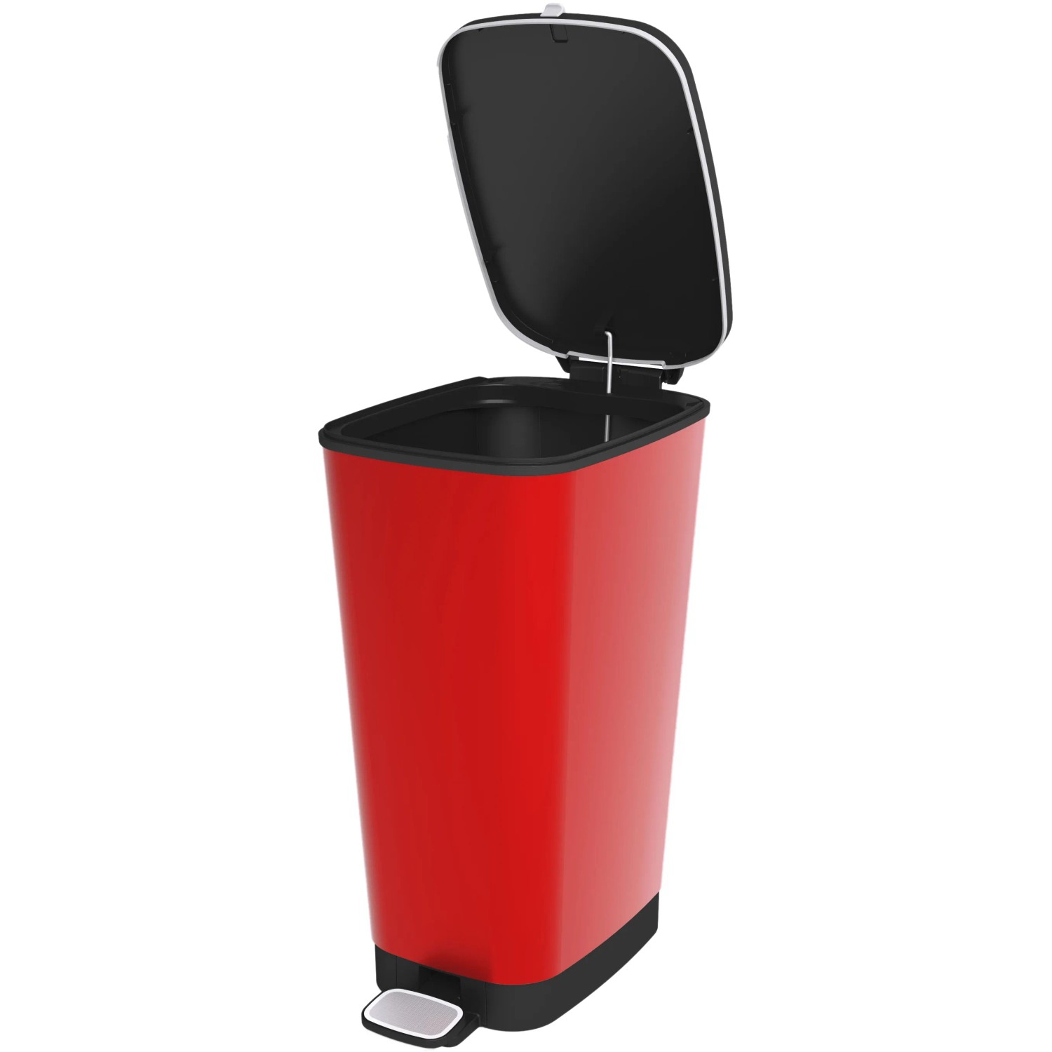 E-shop Kis Nášľapný odpadkový kôš Chic Bin L, červený, 45 l