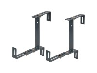 Balkonový držiak kvetinového hrantíka 3D, nosnosť 45 kg, antracitová, 2 ks