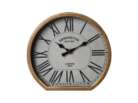 SPLENDID Nástenné hodiny RITTER, béžová/zlatá, 18 x 17 x 6,5 cm