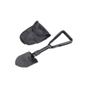 LUX Klasická skladacia lopata z uhlíkovej ocele (46 cm) s taškou. Ideálne pre kempovanie a záhradu.