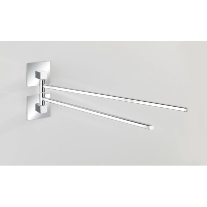 Wenko Turbo-Loc Držiak na uteráky z ušľachtilej ocele Quadro 6,5 x 14,5 x 40 cm