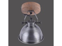 Just Light. Nástenné/Stropné sviet. Samia 1-bod., strieborná, 16,5 x 15 cm