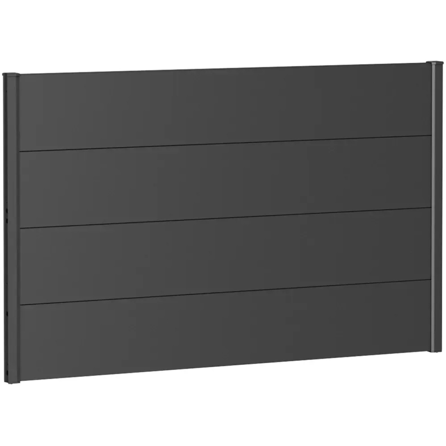 E-shop Biohort Plný plot bez presklenia tmavo sivý, 150 x 90 cm