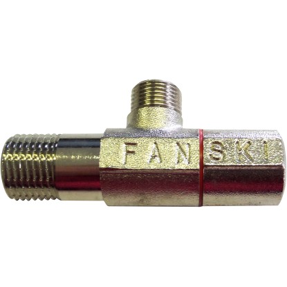 Fanski Rohový dizajnový ventil AP011C 1/2" x 3/8" červený