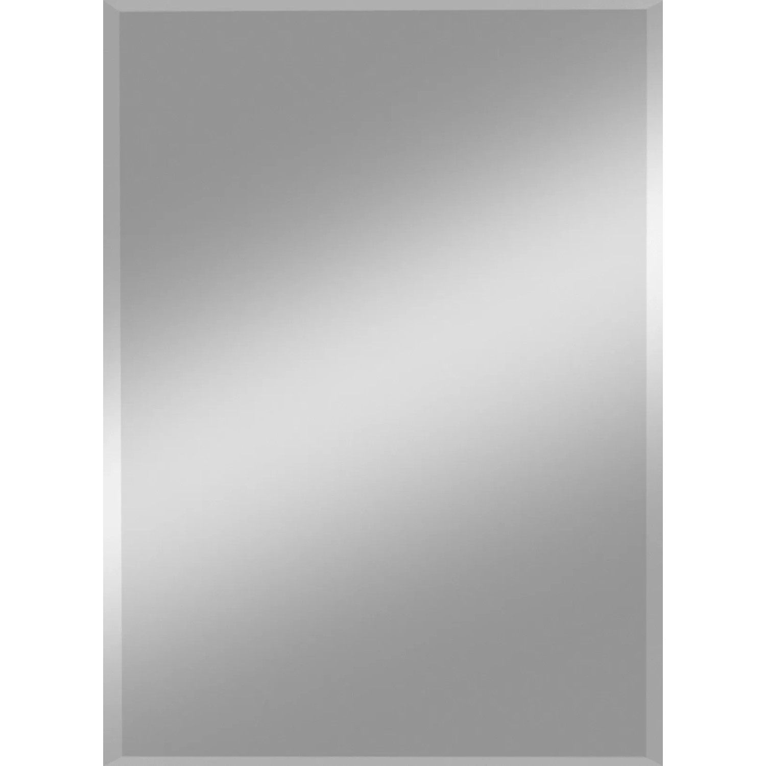 E-shop Kristall-Form Zrkadlo Gennil s fazetou strieborné 40 x 60 cm