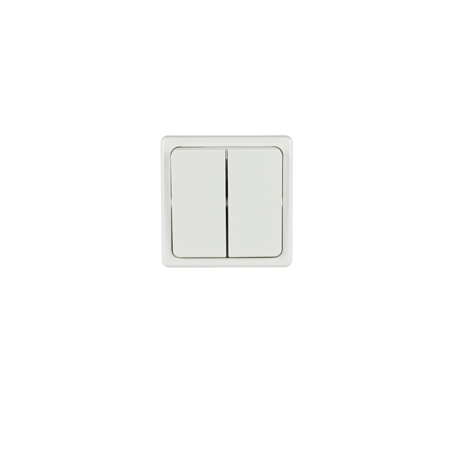 E-shop SEZ Sériový spínač Standard DS 1201-5 biely 28 x 82 x 82 mm