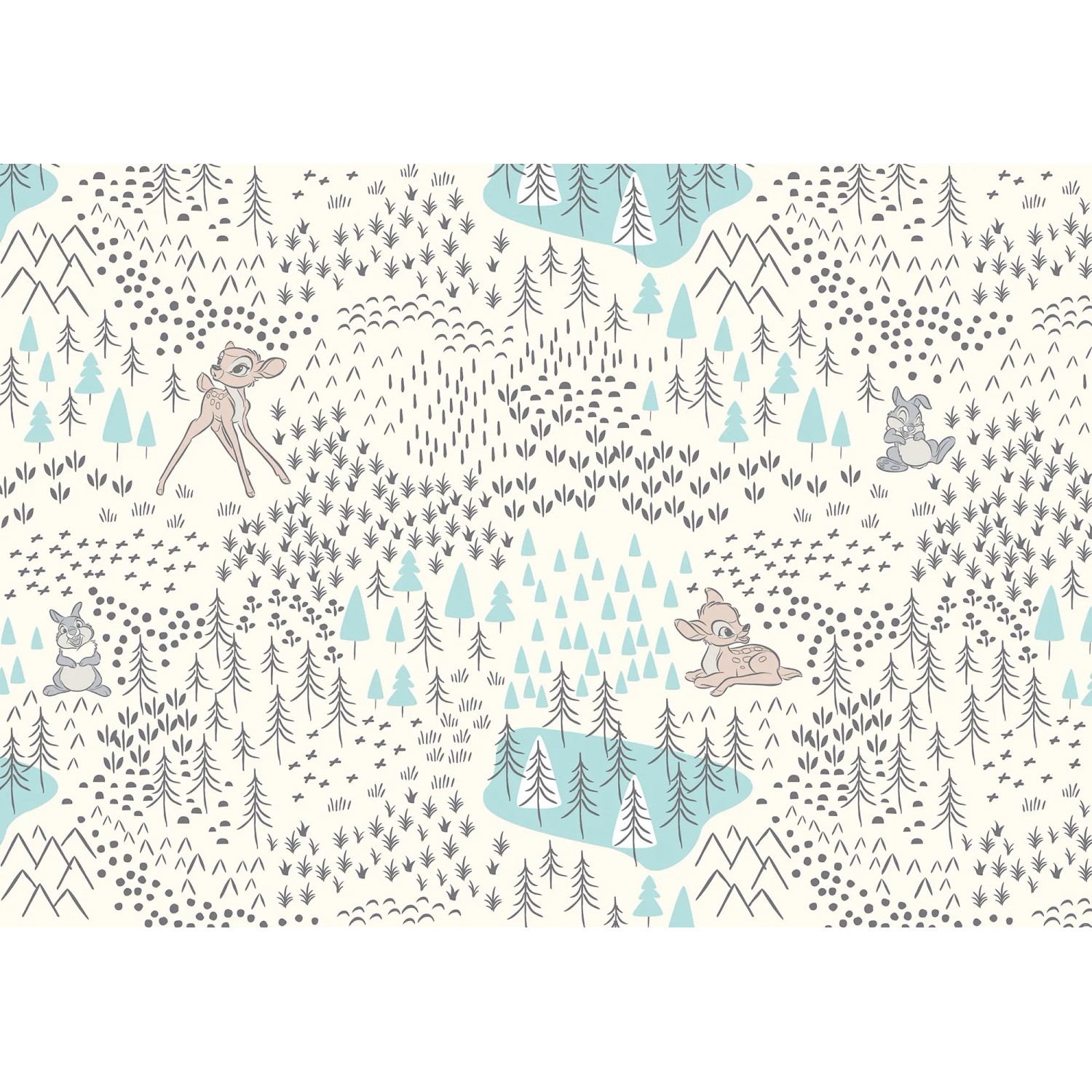 E-shop Komar Vliesová fototapeta Bambi Woodland 400 x 280 cm