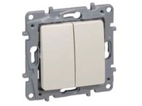 Legrand Sériový spínač č. 5 Niloé, 10 AX - 250 V, béžová