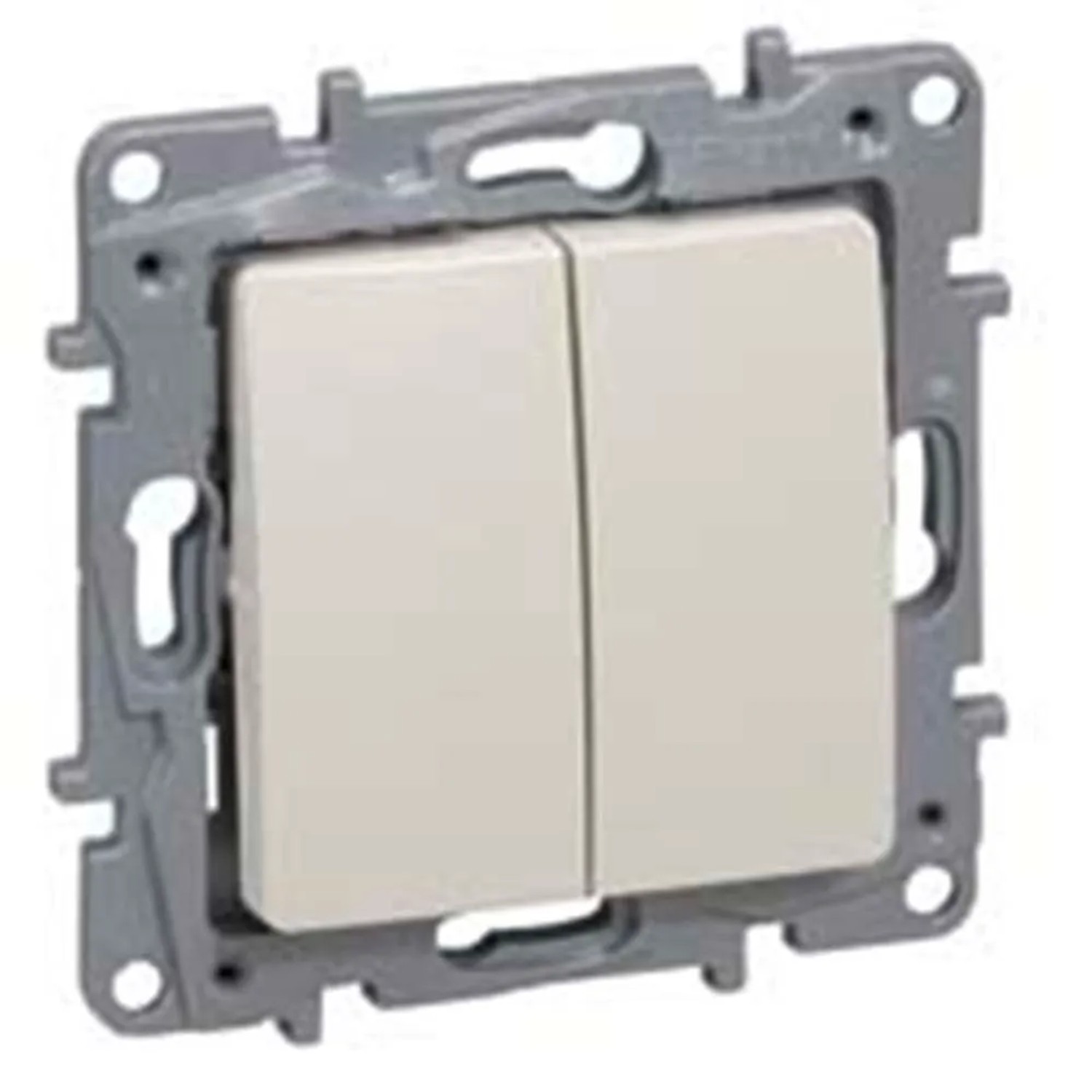 E-shop Legrand Sériový spínač č. 5 Niloé, 10 AX - 250 V, béžová