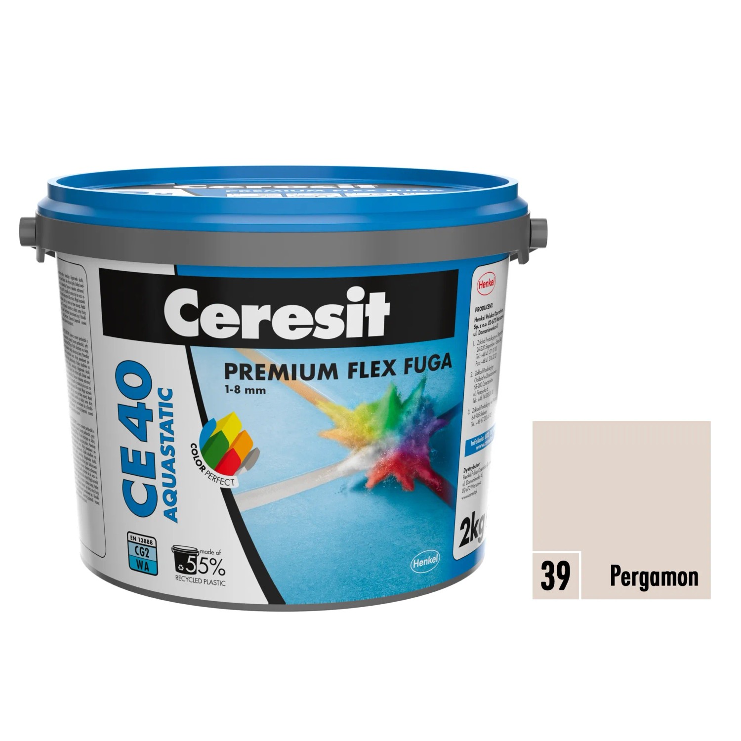 E-shop Ceresit Flexibilná škárovacia hmota CE 40 Aquastatic Pergamon, 2 kg