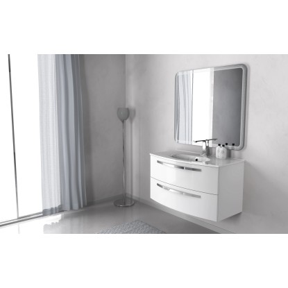 Súprava kúpeľňového nábytku Rondi 100 cm biela, 3-dielna