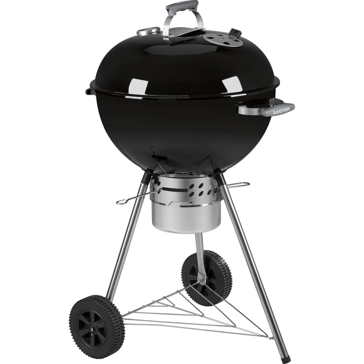 E-shop JAMESTOWN Kotlový gril na drevené uhlie BROCK XL pr. 54,5 cm, 107 x 74 x 63,5 cm