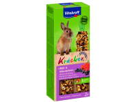 Vitakraft Doplnkové krmivo pre králiky Kräcker lesné ovocie a baza 2 ks