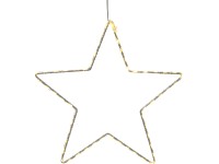 OBI LED kovová hviezda, strieborná 30 cm