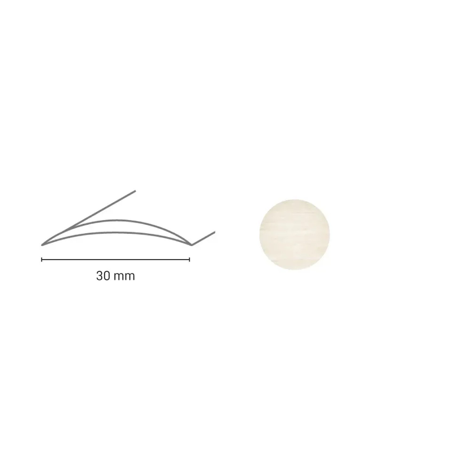 E-shop Döllken Profiles Prechodový profil DP 03 S Samolepiaca 30 x 1800 mm, dub biely
