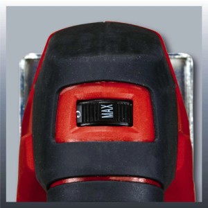 Detail: Priamočiara píla Einhell TC-JS 60/1 s nastavením rýchlosti na "MAX".