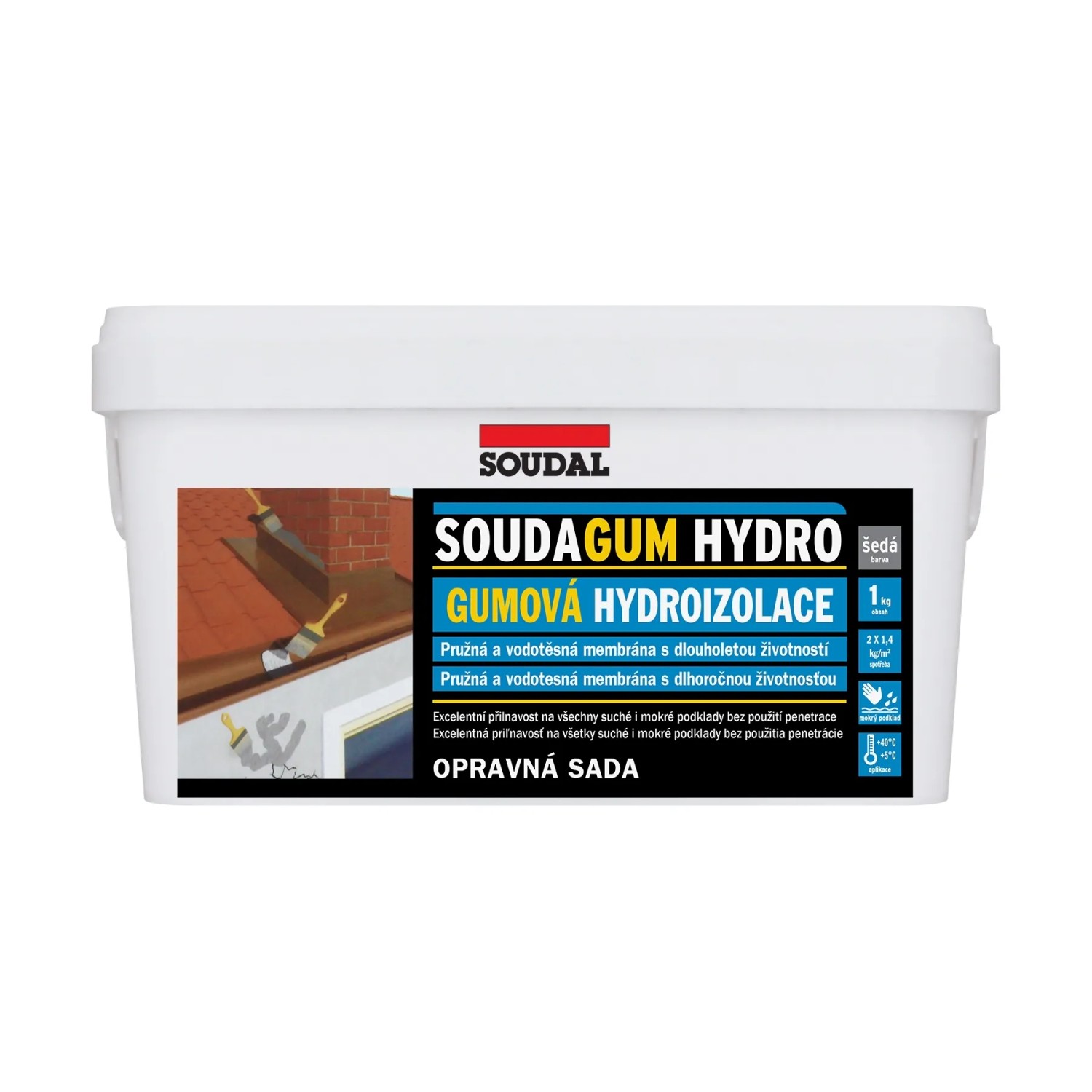 E-shop SOUDAL Gumová hydroizolácia Soudagum hydro 1 kg