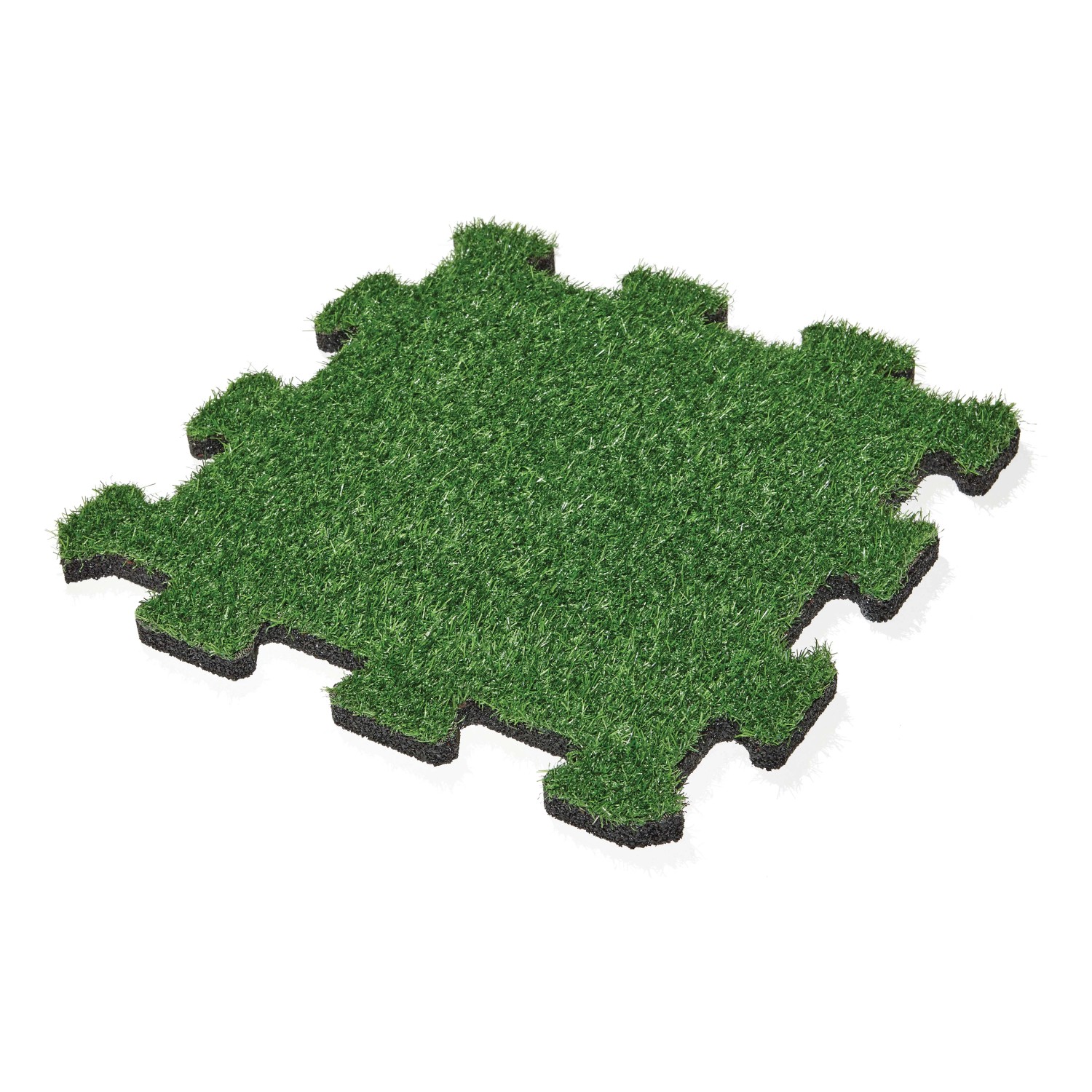E-shop MAX3 Gumová dlažba PUZZLE s umelou trávou 500 x 500 x 25 mm
