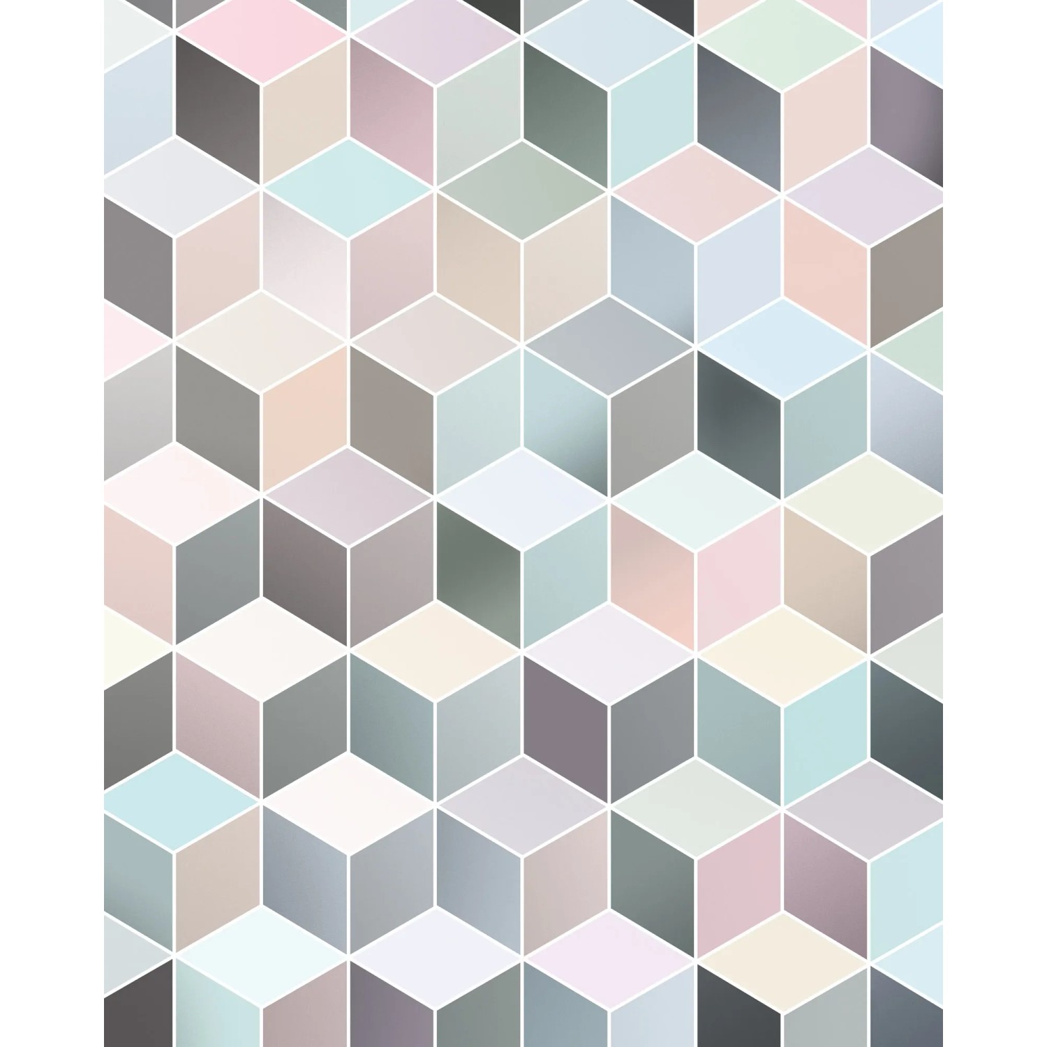 E-shop Komar Vliesová fototapeta Cubes Pastel 200 x 250 cm