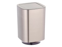 Wenko Odpadkový kôš s výkyvným vekom Auron strieborný 5,5 l plastový 17,2 x 25,5