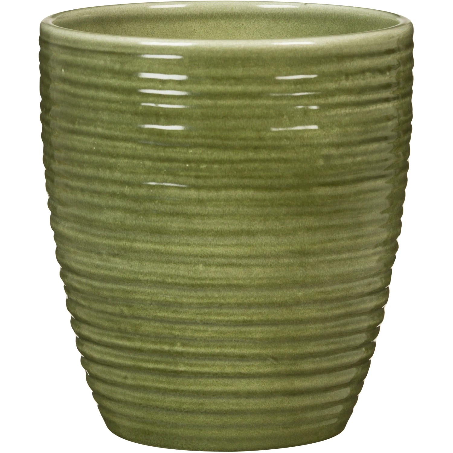E-shop Scheurich Obal na kvetináč na orchidey Glass Olive, pr. 12,3 x 14 cm