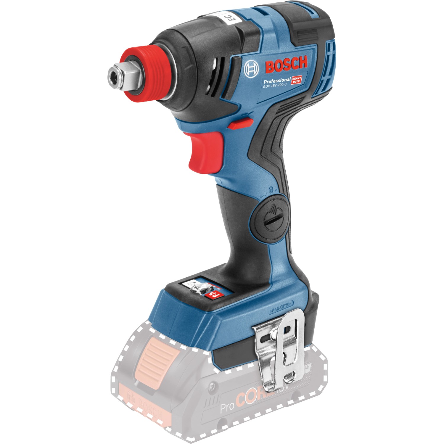 E-shop Bosch Professional Aku rázový uťahovák GDX 18V-200 C Solo