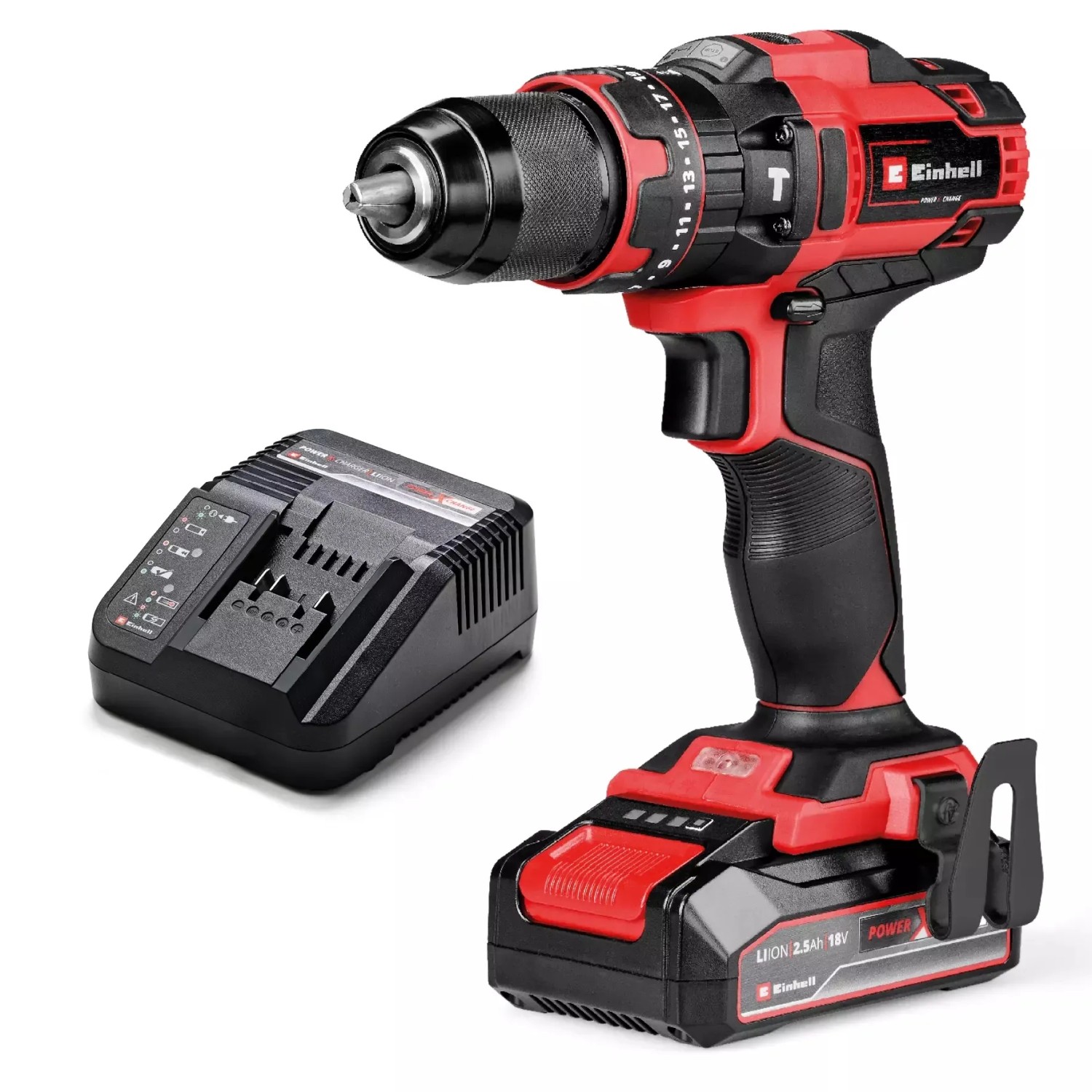 E-shop Einhell Power X-Change Aku vŕtací skrutkovač TE-CD 18/44 Li-i (1 x 2,5 Ah)