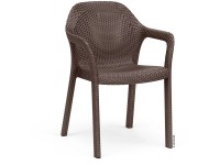 Lechuza Záhradná jedálenská stolička, mokka, 84 x 58 x 57 cm