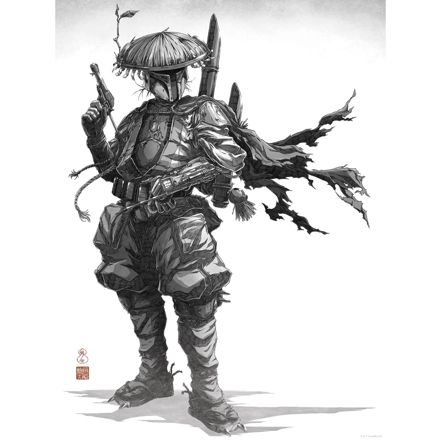 E-shop Komár Plagát Star Wars Vision Samurai Bounty Hunter 30 x 40 cm
