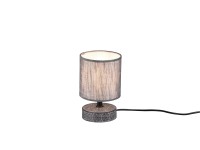 Reality Stolové svietidlo Marie sivé pr. 13 cm