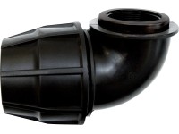 LUX-TOOLS PE koleno 90° 32 mm s vnútorným závitom 24,1 mm (3/4