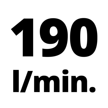 Kompresor Einhell: Sací výkon 190 l/min.