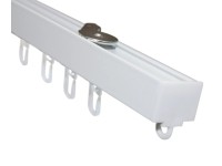 Gardinia Súprava hliníkových záclonových koľajničiek LUNA 1 pojazd biela 160 cm