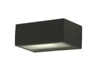 LUTEC Nástenné svietidlo GEMINI tm. sivé 1 x E27 max. 40W IP54 70x110x170mm